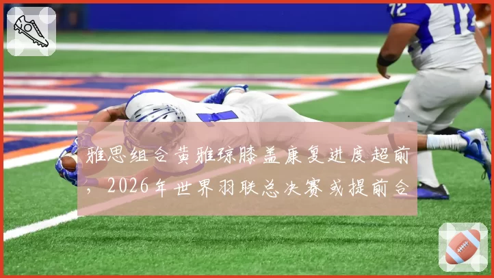 雅思组合黄雅琼膝盖康复进度超前,2026年世界羽联总决赛或提前合练